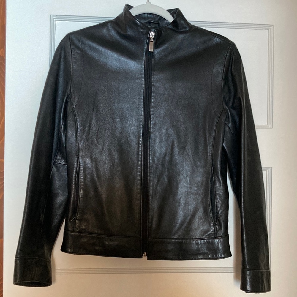 Y2K era Kenneth Cole leather jacket